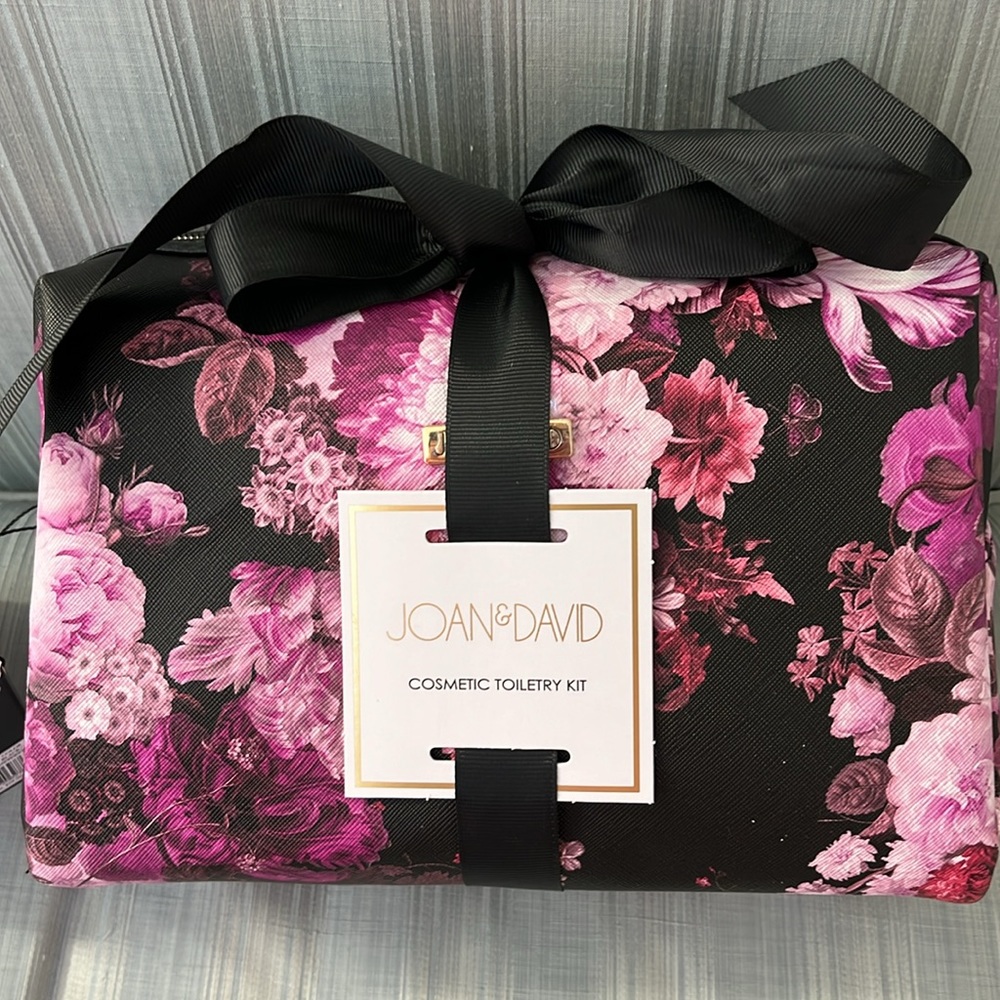 Pretty floral cosmetic case by Joan & David - NWT